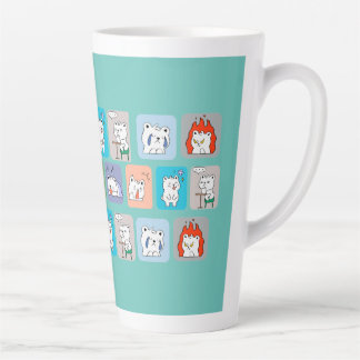 Bären-Gesichter-Muster Milchtasse