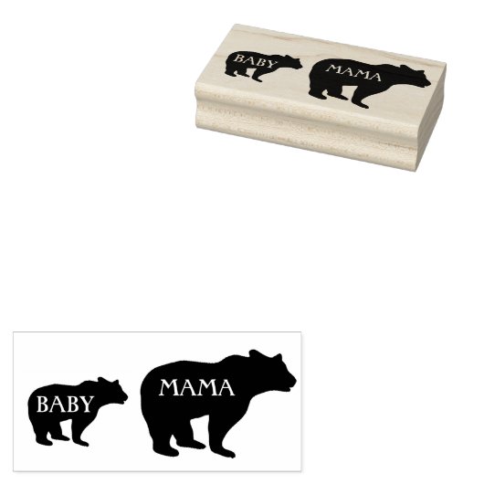 Bären Gummistempel (Stempel)