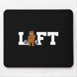 Bären-Gym-Training mit Gewichten Deadlift  Mousepad