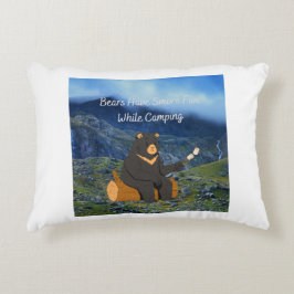 Bären haben beim Camping mehr Spaß Dekokissen