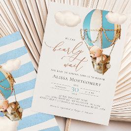 Bären-Heißluftballon-Einladung Einladung