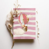 Bären-Heißluftballon-Einladung Einladung