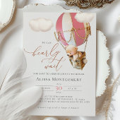 Bären-Heißluftballon-Einladung Einladung