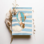 Bären-Heißluftballon-Einladung Einladung