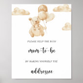 Bären helfen der geschäftigen Mama Poster (Vorne)