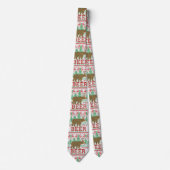 Bären Hirsch oder Bier Weihnachts Jumper Strick St Krawatte (Vorderseite)
