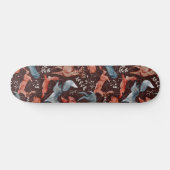 Bären, Hirsche, Eule, Fuchs und Hasen Muster Skateboard (Horizontal)