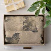 Bären im Braunen Dekoupage Seidenpapier (Geschenk)