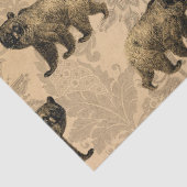 Bären im Braunen Dekoupage Seidenpapier (Detail)