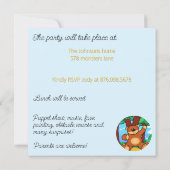 Bären im Grasland Geburtstag Einladung (Rückseite)