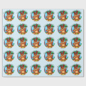 Bären im Grasland Geburtstag Geschenkpapier (Flach)