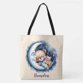 Bären im Moonlight Boy Baby Duschgeschenk Tasche