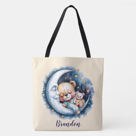 Bären im Moonlight Boy Baby Duschgeschenk Tasche (Vorderseite)