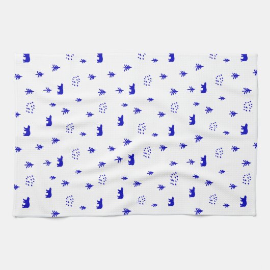 Bären im Wald Geschirrtuch (Horizontal)