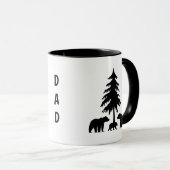 Bären im Wald Kaffee Tasse (VorderseiteRechts)