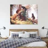 Bären im Wald Leinwanddruck (Insitu (Schlafzimmer))