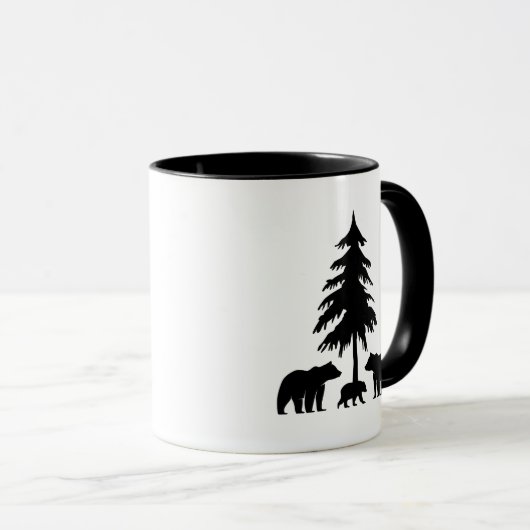 Bären im Wald Tasse (VorderseiteRechts)
