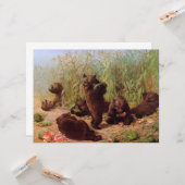 Bären im Watermelon Patch (von W.H. Beard) Karte (Vorderseite/Rückseite Beispiel)