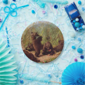 Bären im Watermelon Patch (von W.H. Beard) Pappteller (Party)