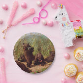 Bären im Watermelon Patch (von W.H. Beard) Pappteller (Party)