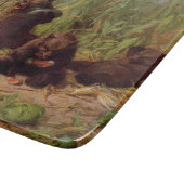 Bären im Watermelon Patch (von W.H. Beard) Schneidebrett (Ecke)