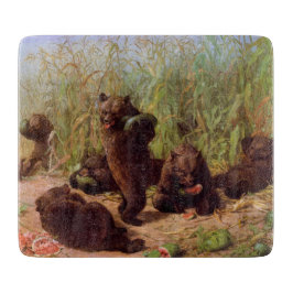 Bären im Watermelon Patch (von W.H. Beard) Schneidebrett