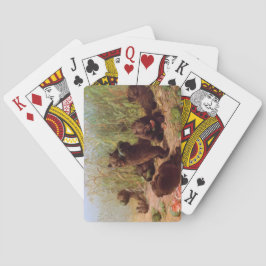 Bären im Watermelon Patch (von W.H. Beard) Spielkarten