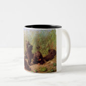 Bären im Watermelon Patch (von W.H. Beard) Zweifarbige Tasse (VorderseiteRechts)