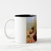 Bären im Watermelon Patch (von W.H. Beard) Zweifarbige Tasse (Links)