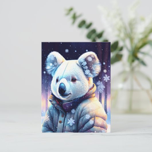 Bären im Winter, Postüberquerung Postkarte (Stehend Vorderseite)