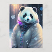 Bären im Winter, Postüberquerung Postkarte (Vorderseite)