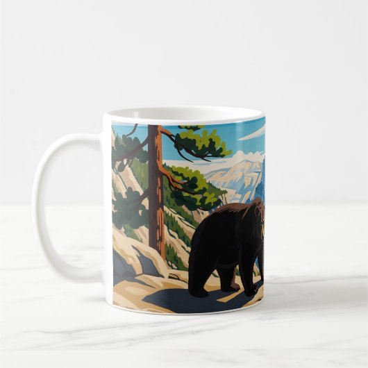 Bären im Yosemite Nationalpark Kaffeetasse (Links)