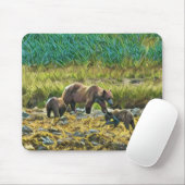 Bären in Alaska Mousepad (Mit Mouse)