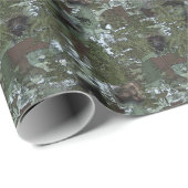 Bären in den schönen Wäldern Geschenkpapier (Rolleneckpunkt)
