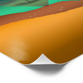 Bären in den Wäldern der modernen Berge Poster (Ecke)