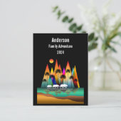 Bären in den Wäldern der modernen Berge Postkarte (Stehend Vorderseite)
