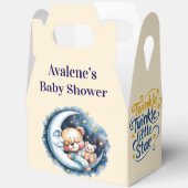 Bären in der Moonlight Boy Baby Dusche Geschenkschachtel (Offen)