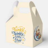 Bären in der Moonlight Boy Baby Dusche Geschenkschachtel (Rückseite)