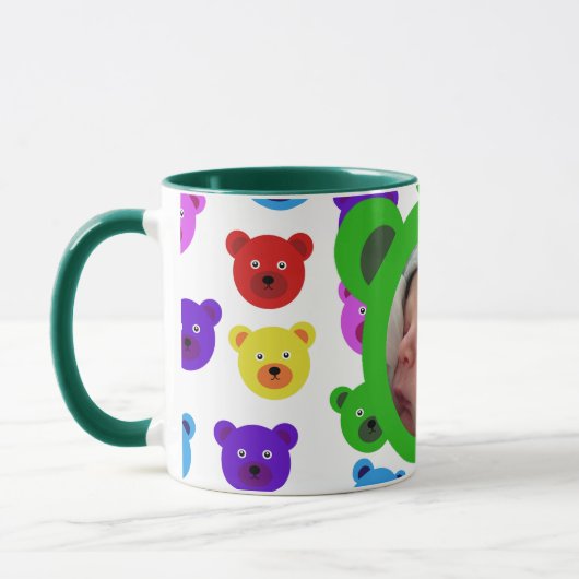 Bären in Grün Tasse (Links)