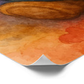 Bären in Liebe lesen - Aquarellkunst (kein Text) Poster (Ecke)