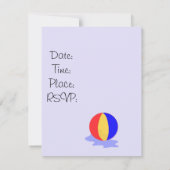 Bären in Schwimmröhren zum Geburtstag Einladung (Rückseite)