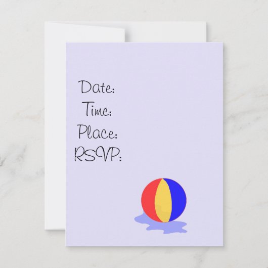 Bären in Schwimmröhren zum Geburtstag Einladung (Rückseite)