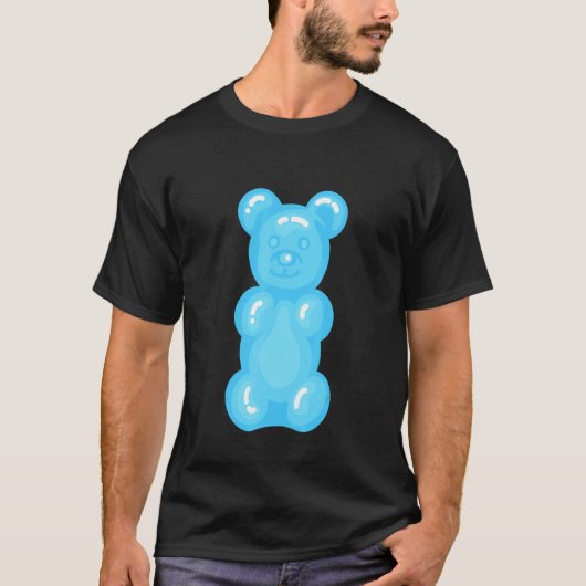 Bären Kinder Hellblau Gummibärchen T-Shirt (Vorderseite)