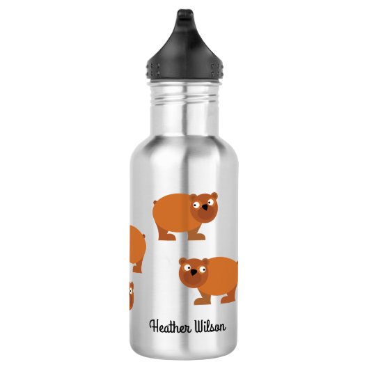 Bären Kinder Wasserflasche mit Name (Rechts)