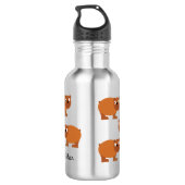 Bären Kinder Wasserflasche mit Name (Rückseite)