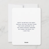 Bären küssen mit Liebe Herz Feiertagskarte (Rückseite)