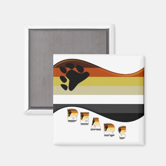 Bären Magnet (Vorderseite/Rückseite)