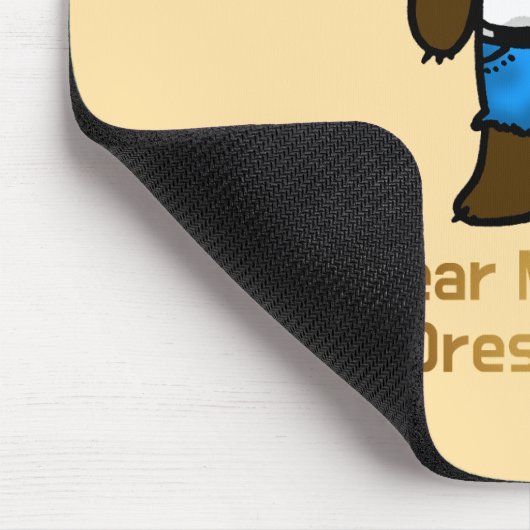 Bären Minimal Funny Office Pub Art Mousepad (Ecke)