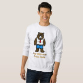 Bären Minimal Funny Office Pub Art Sweatshirt (Vorne ganz)