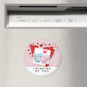 Bären mit roten Lieben überall küssen Magnet (In Situ (Geschirrspüler))